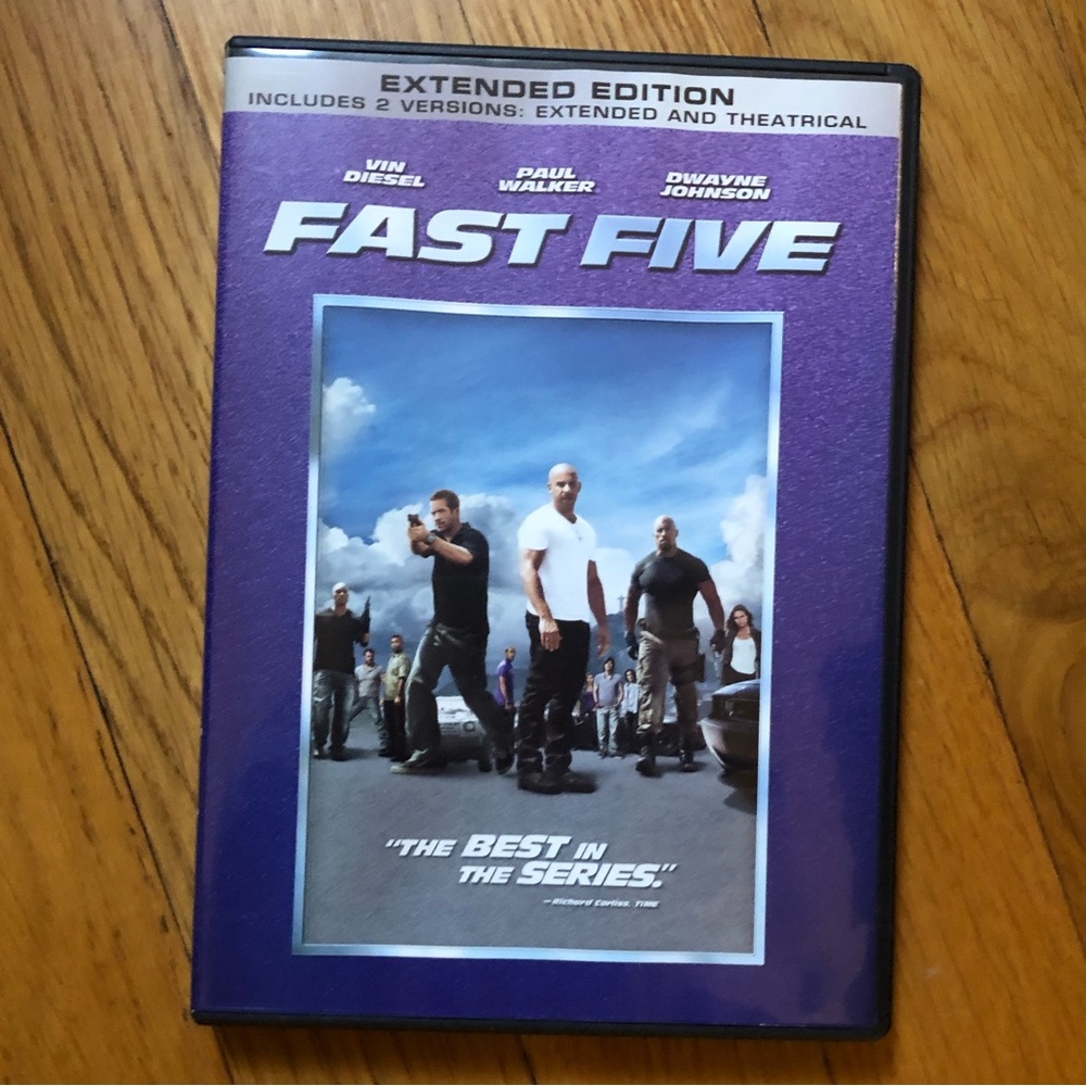 Fast & Furious Movie Series: Fast Five Extended Edition DVD with Deleted Scenes